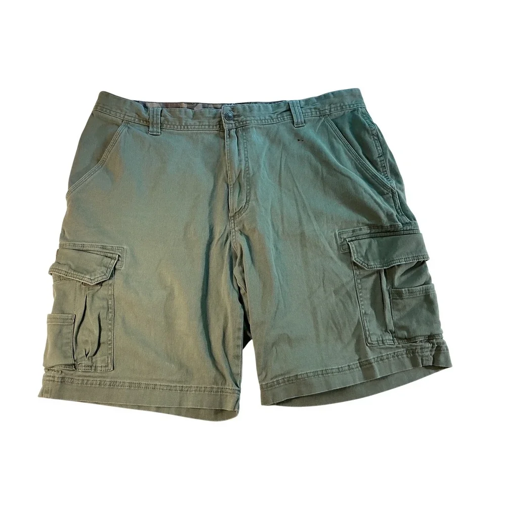 RedHead Mens Olive Green Cargo Shorts Relaxed Fit Cotton Size 40 Camo